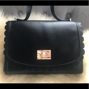 Kate Spade black leather handbag